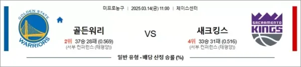 3월 14일 NBA 골든워리 vs 새크킹스