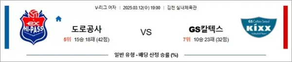 3월 12일 KOVO여 도로공사 vs GS칼텍스